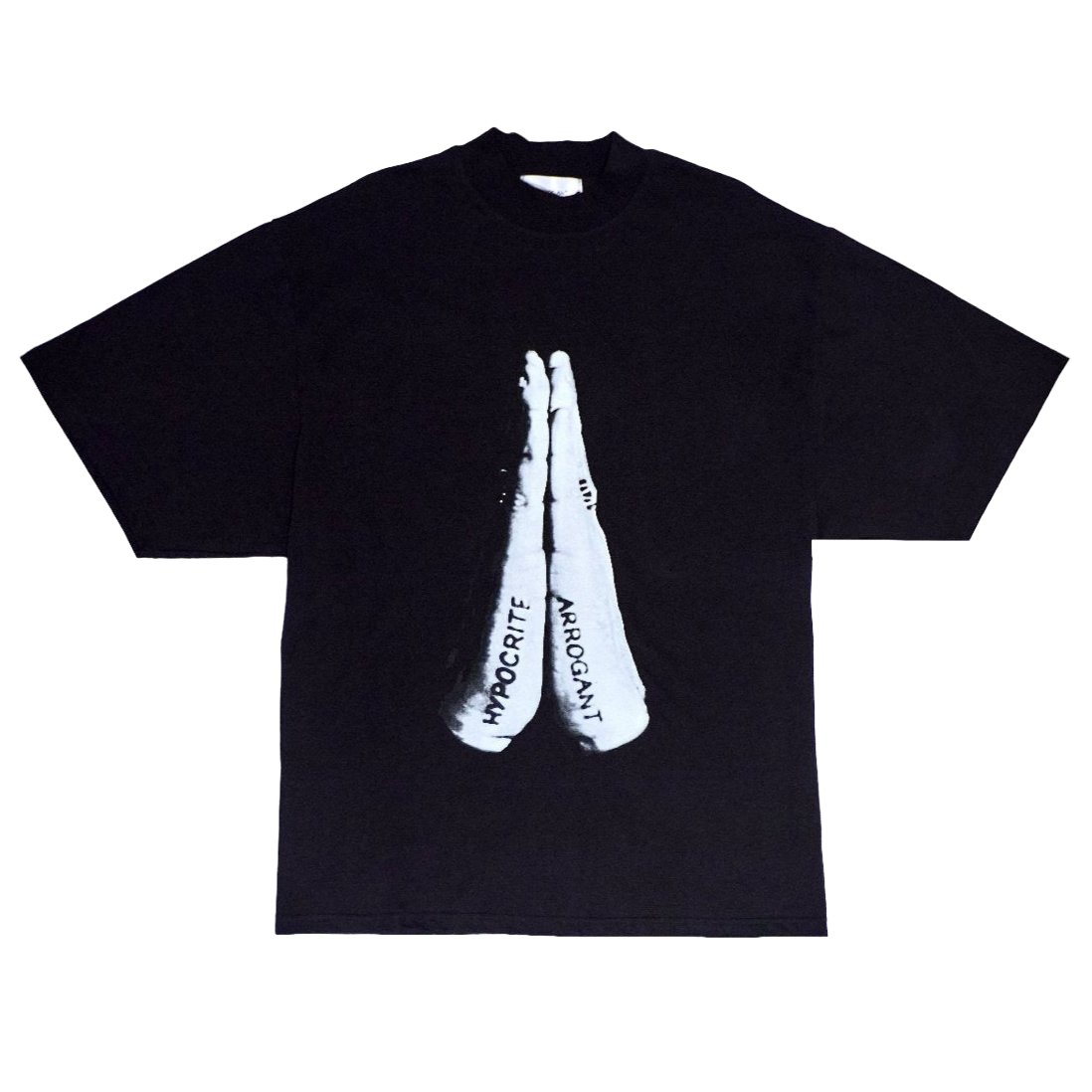 'LIKE A PRAYER' MOCK-NECK TEE
