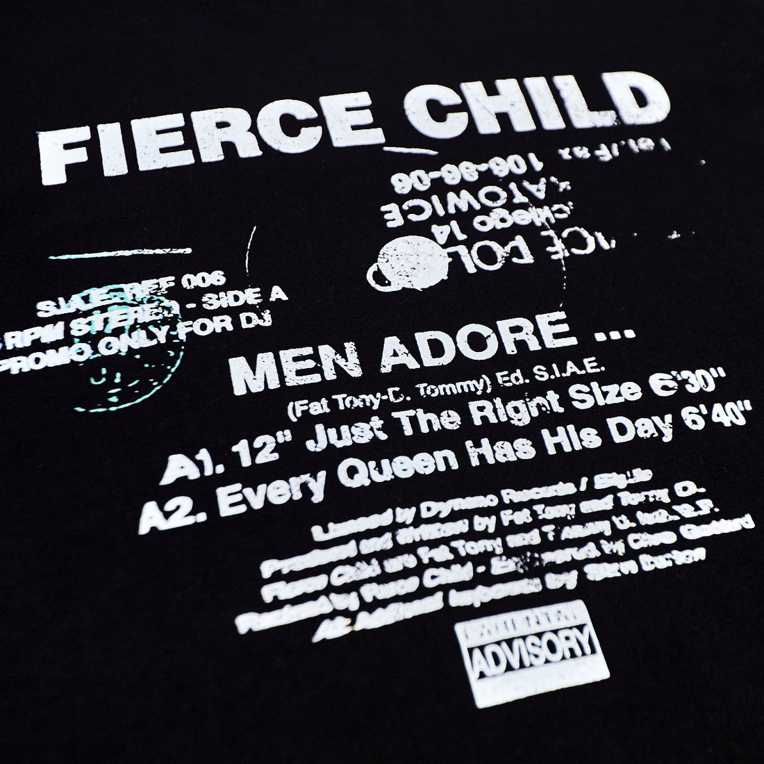 'FIERCE CHILD' OVERSIZED TEE [BLACK]