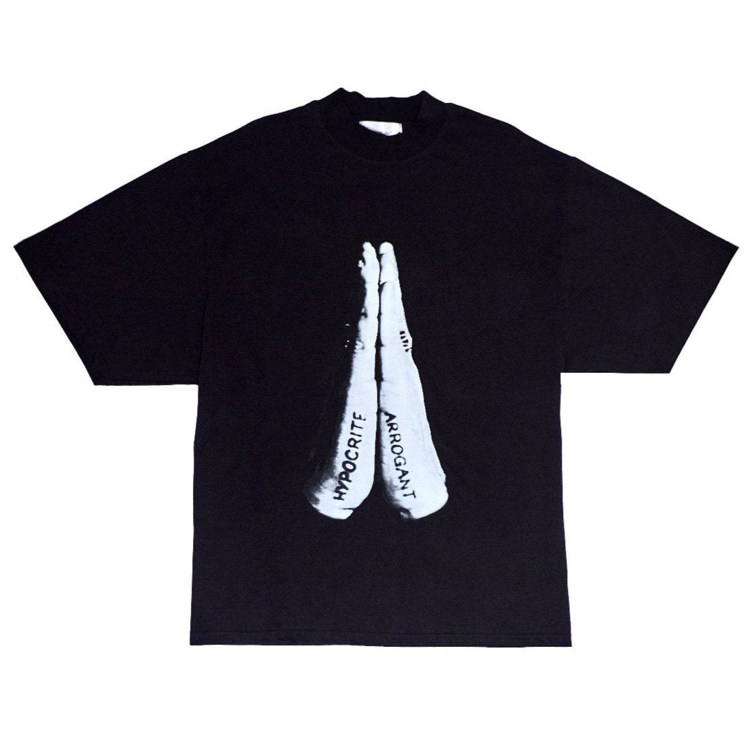 NAME TAG' BOXY TEE [BLACK] – Arrogant Hypocrite