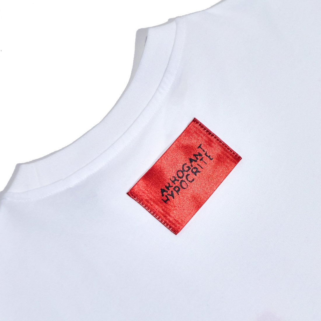 'NAME TAG' BOXY TEE [WHITE]