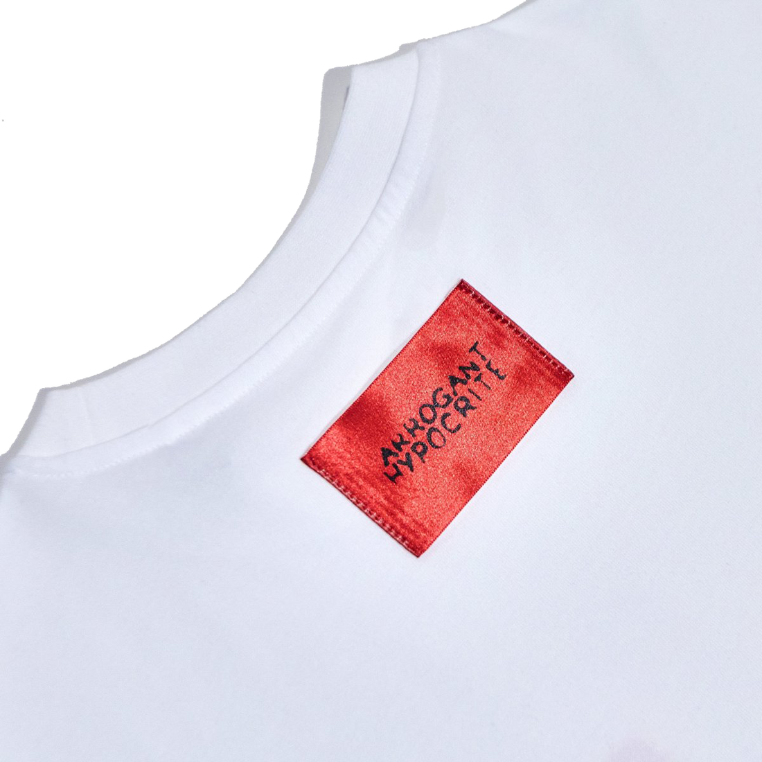 'NAME TAG' BOXY TEE [WHITE]