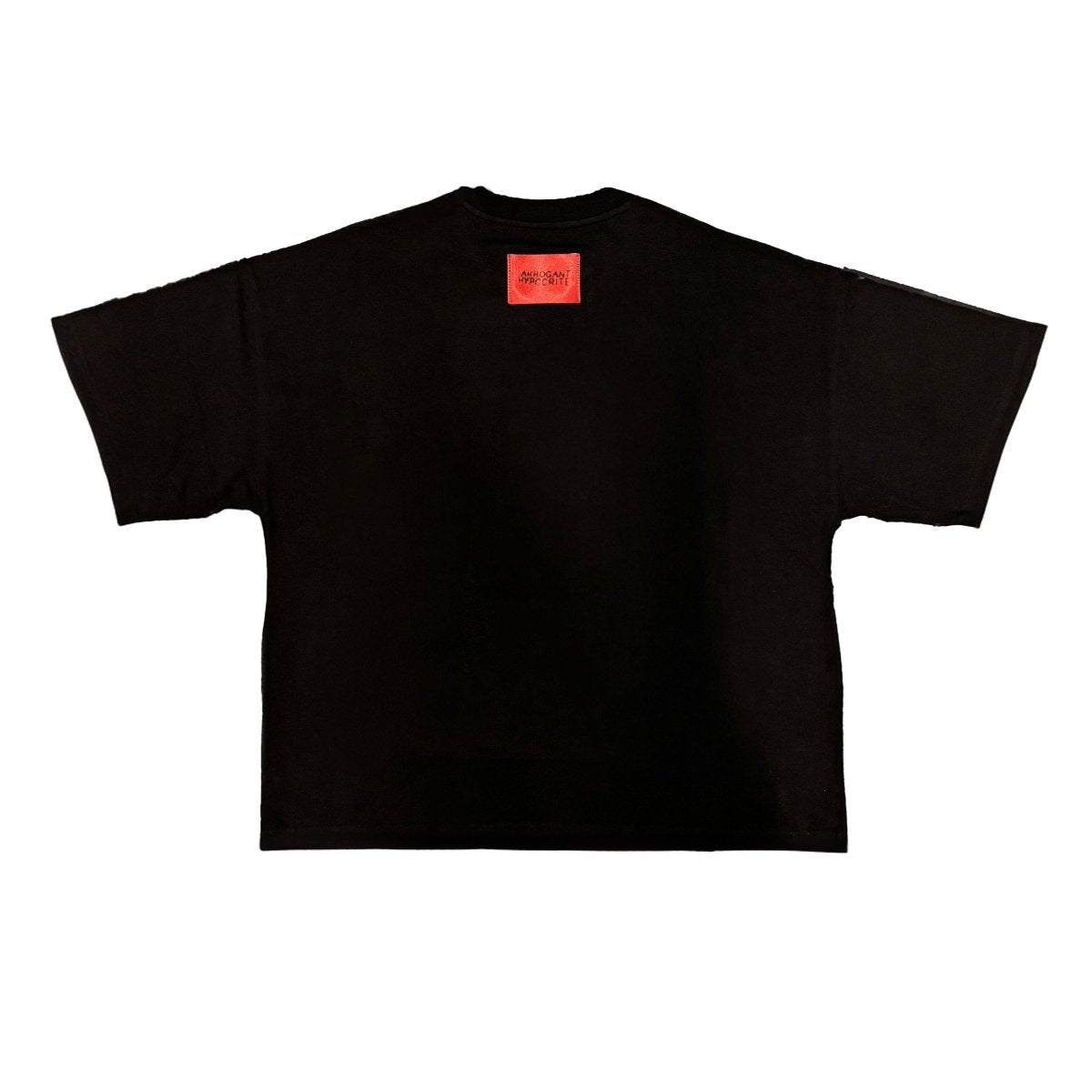 NAME TAG' BOXY TEE [BLACK] – Arrogant Hypocrite