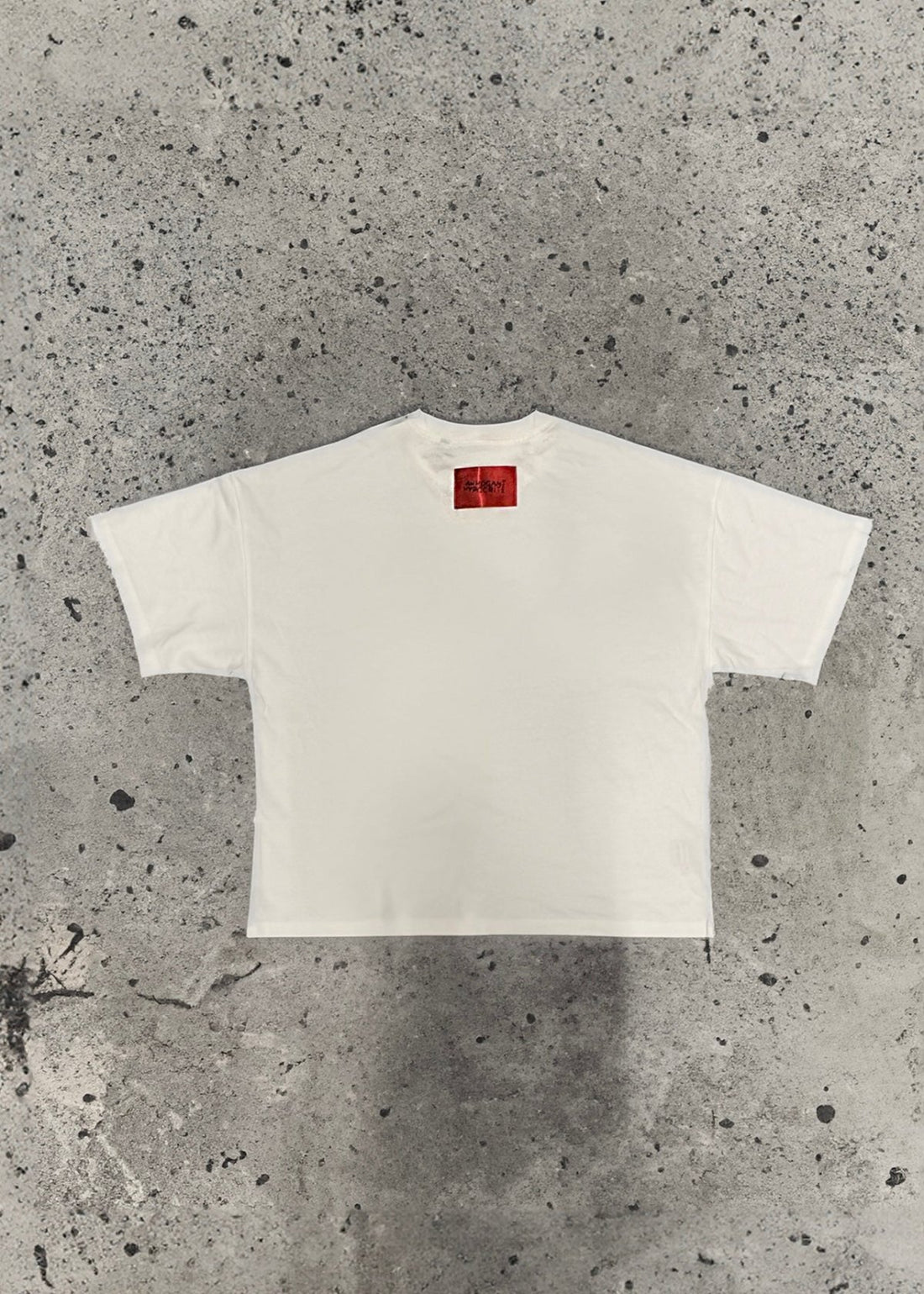 'NAME TAG' BOXY TEE [WHITE]