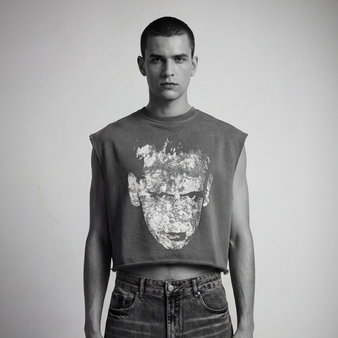 'THE FACE' BOXY TANK